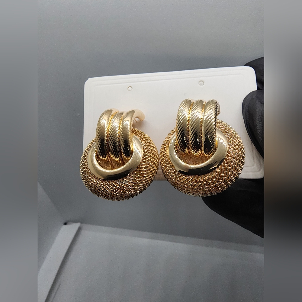 Elegant Gold-Tone Earrings